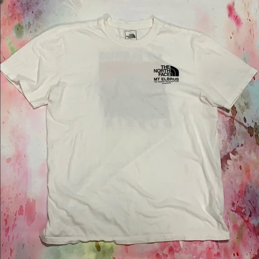 White North Face shirt size Large